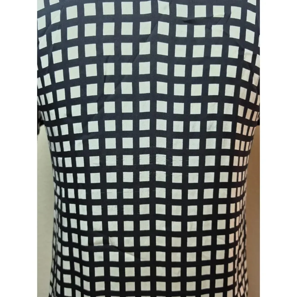 J.Crew Silk Windowpane Lightweight Blouse FLAW 2